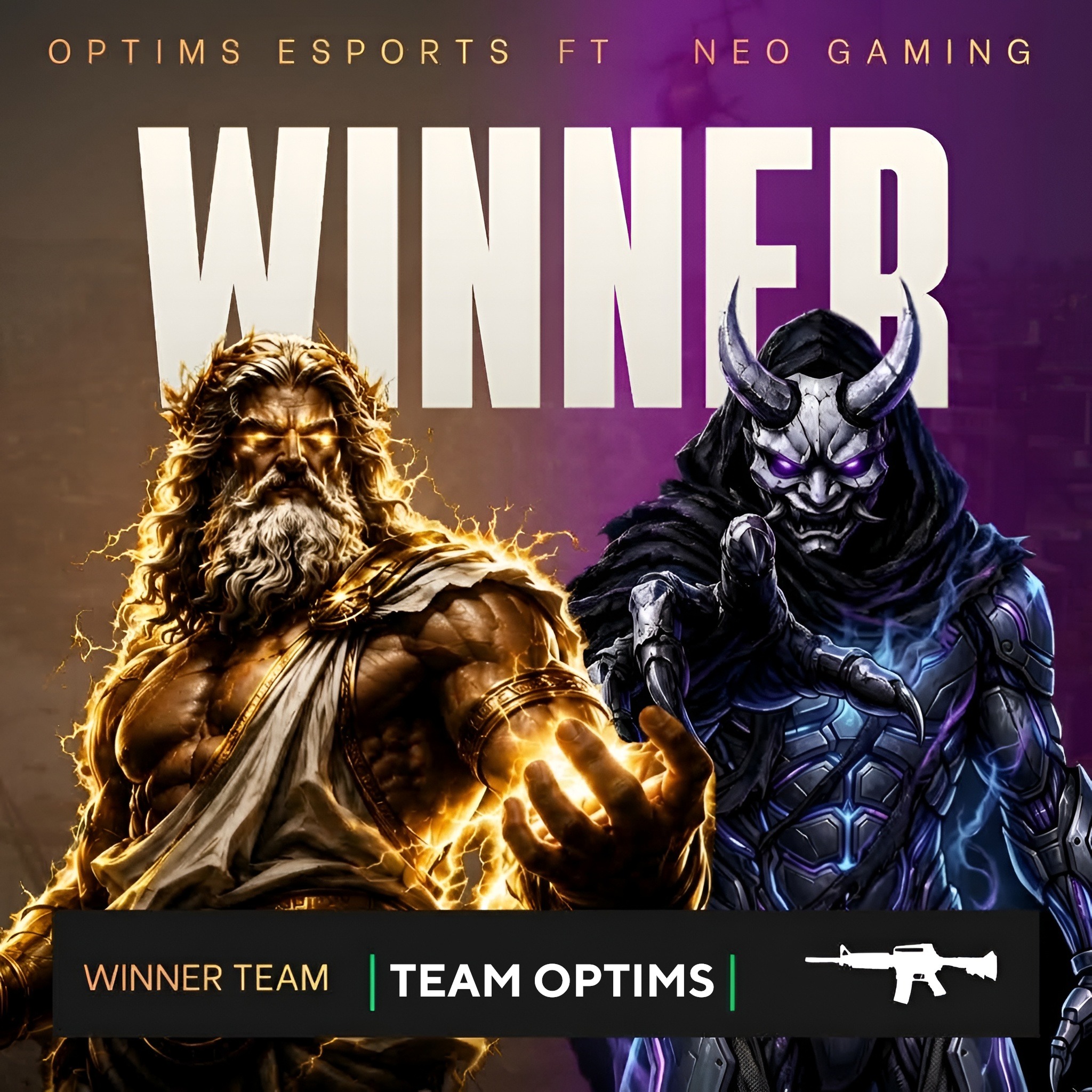 Ejemplo de campeón colaboración de Optims Esports